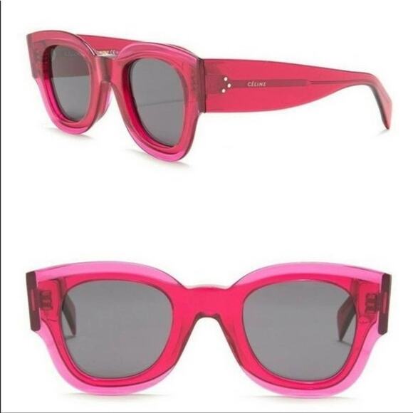 Céline Zoe Fuchsia Pink Crystal Sunglasses - Picture 7 of 8